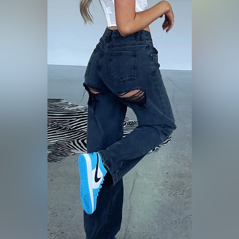 white fox ripped jeans